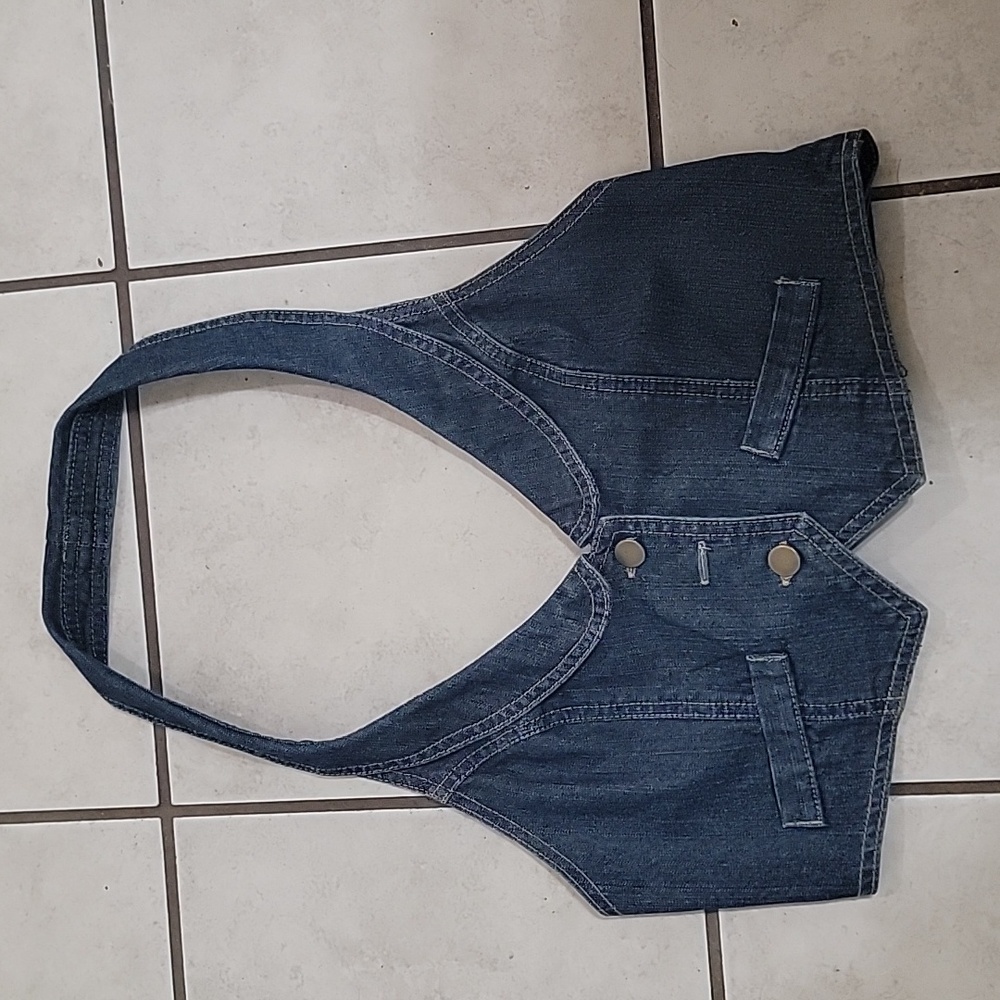 Denim Halter Top. Live to be Spoiled